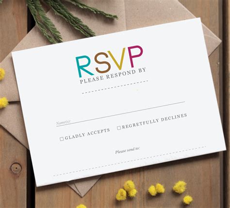 blank rsvp card template.